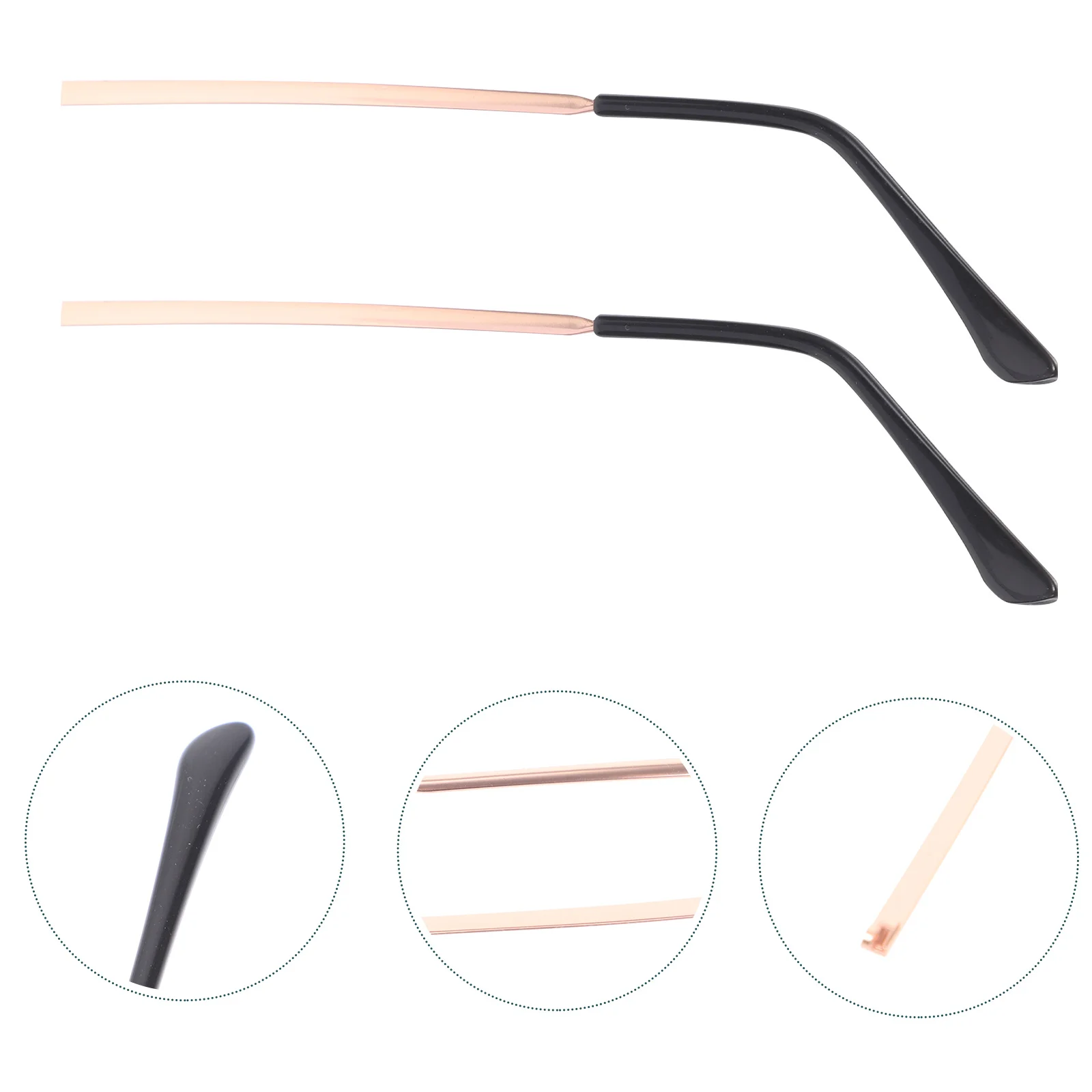 

1Pair Metal Glasses Replacement Temple Universal Eyeglasses Sunglasses Arm Legs Repair Kit Durable Lightweight Comfortable to