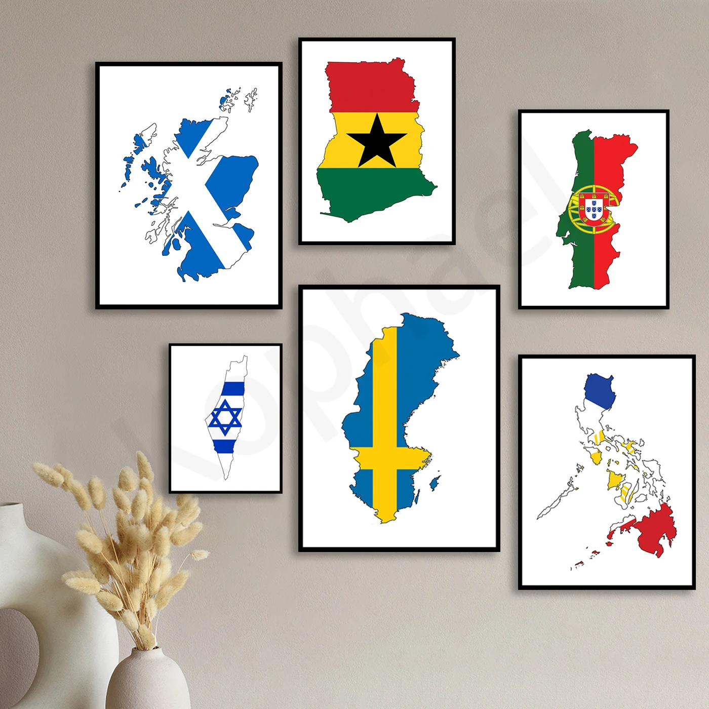 Sweden Israel Philippines Portugal Ghana Scotland. Maps and Flags. Travel Gifts. Home Wall Decor Art Posters