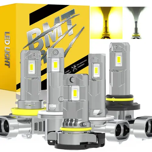 BMTxms 2 piezas Canbus PSX24W H16 H27 880 881 bombillas LED antiniebla H11 H8 9006 HB4 9145 H10 9005 HB3 LED CSP DRL lámpara de coche blanco amarillo