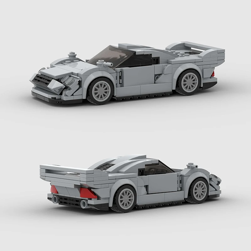 Supercar City Speed Champions Car Racing Building Blocks MOC CLK GTR V2 Racers World Famous Vehicle Technique Bricks Kids Toys