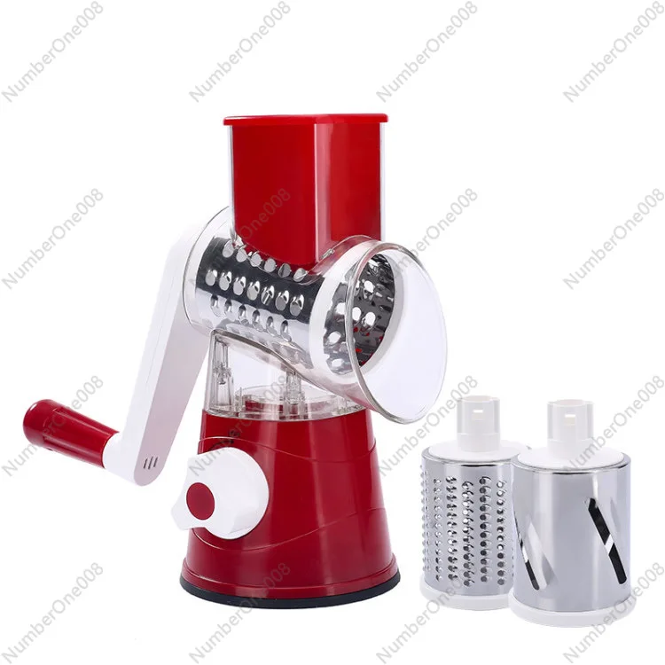 

Hand-Powered Kitchen Slicer Set, 2-Piece Manual Chopper & Grater for Vegetables Fruit Cheese, Easy Clean Multi-Tool