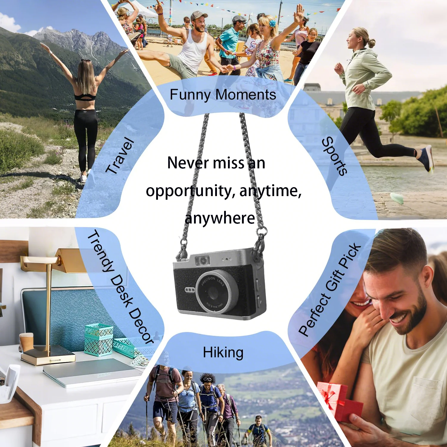 كاميرا للأطفال مع كاميرات أمامية وخلفية مزدوجة بدقة 48 ميجابكسل 1080 بكسل عالية الدقة كاميرات أمامية وخلفية مزدوجة، خمس ألعاب تعليمية لعيد الميلاد، مرحبا