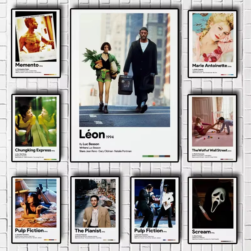 Klassische Filmplakat-Sammlung, Chungking Express Leon, Leinwanddruck, Poster, Wandkunst, Dekoration, Gemälde, Heim- und Raumdekoration