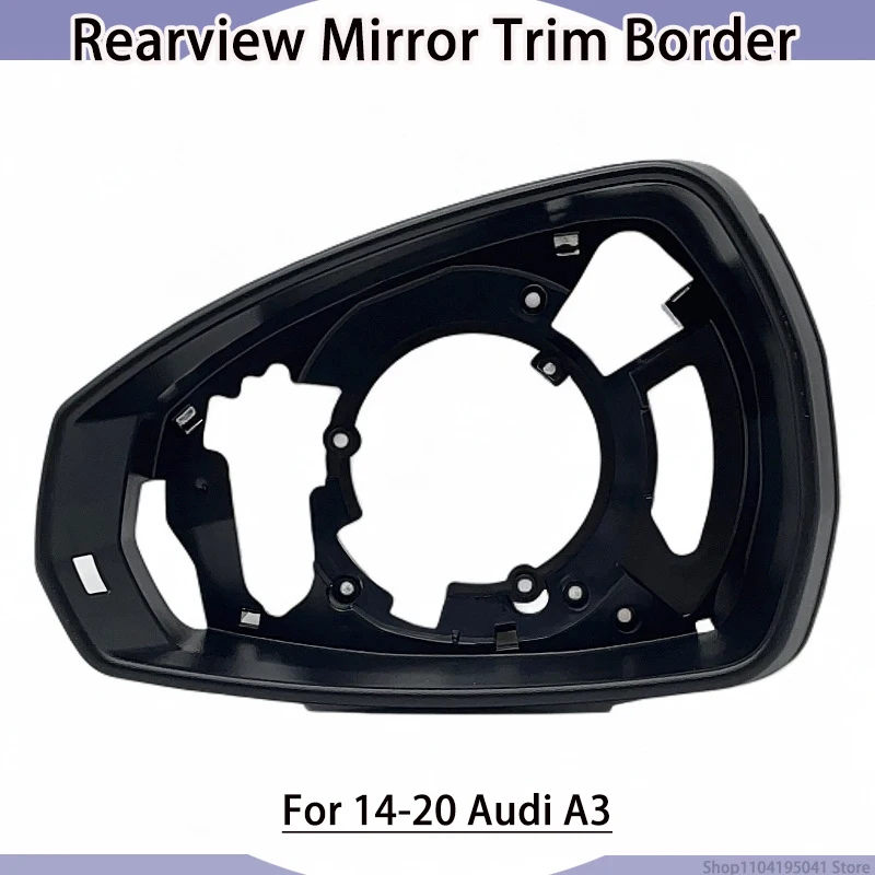 Side Mirror Housing Cover Trim Border Shell for Audi A3 S3 RS3 8V 2014-2020, Auto Exterior Accessories
