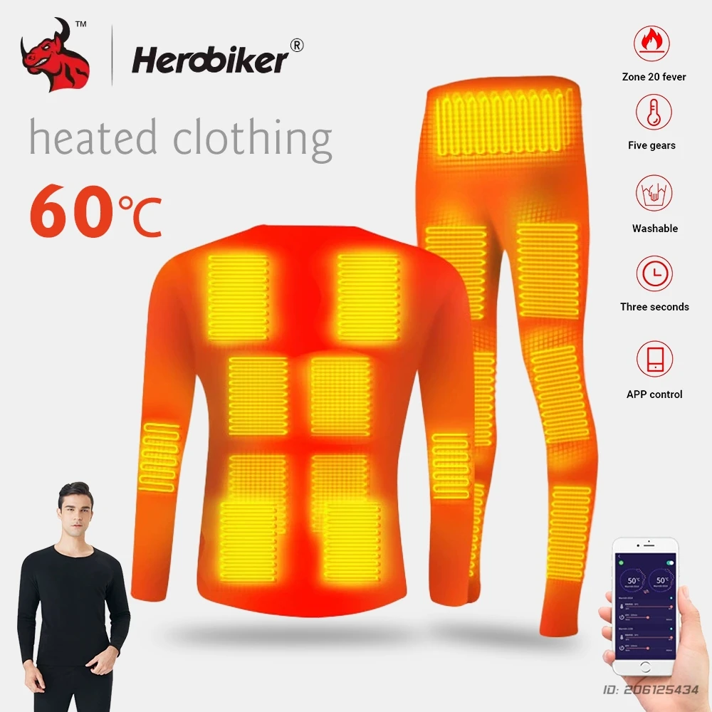 

Smart APP Control Heated Jacket USB Rechargeable Battery Powered Windproof Thermal Motorcycle Coat for Winter Riding Outdoor
