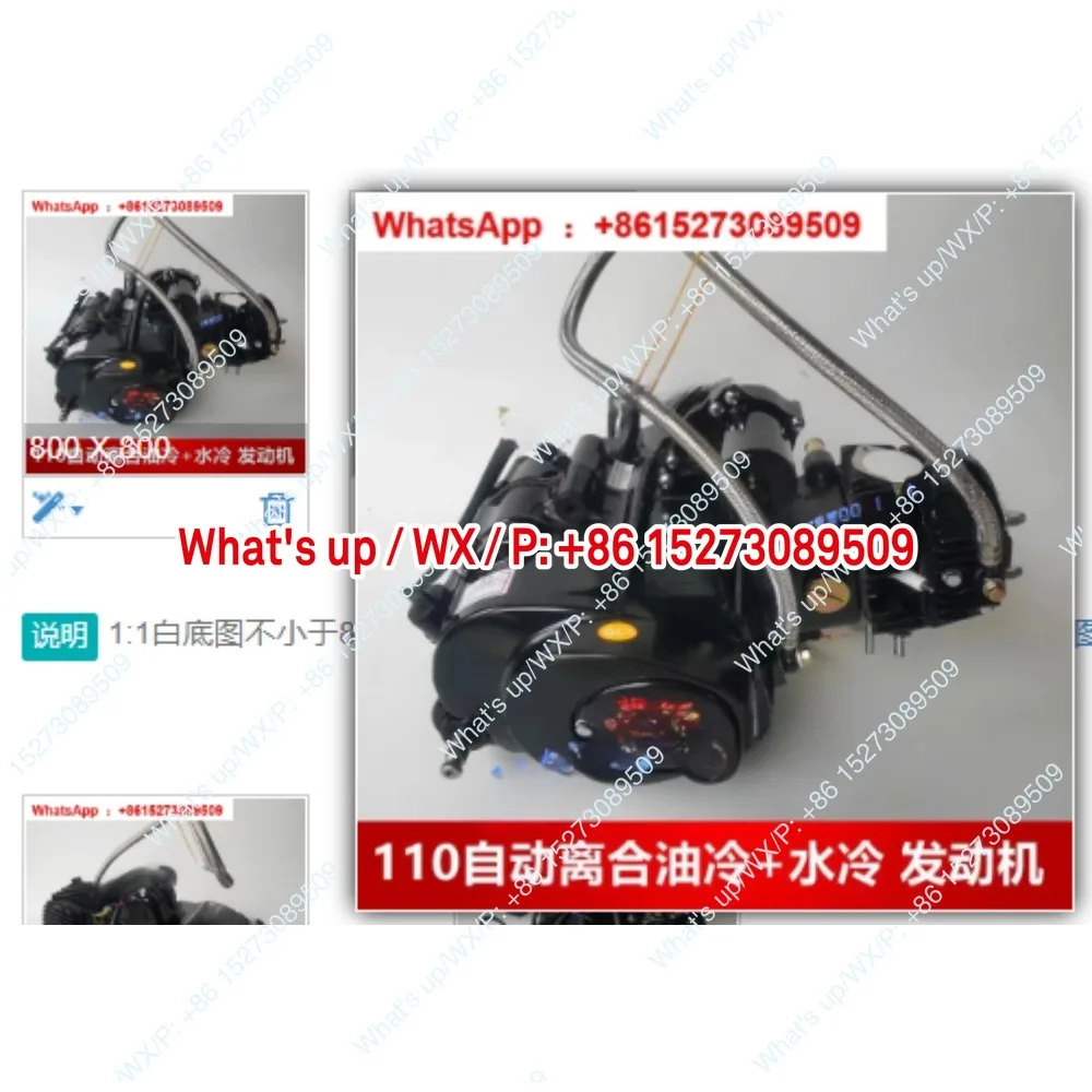 110 automatic clutch oil cooled+water-cooled engine assembly