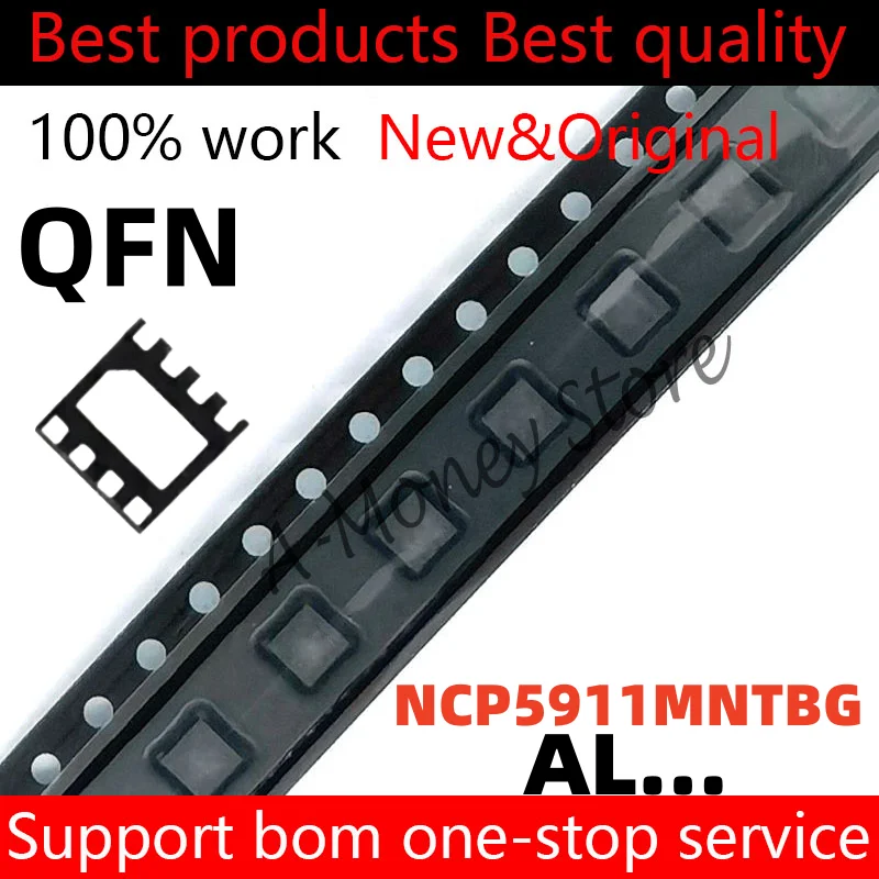 

(5-10pcs)NCP5911MNTBG NCP5911 5911 AL1 AL2 AL3 AL6 AL7 AL8 QFN-8