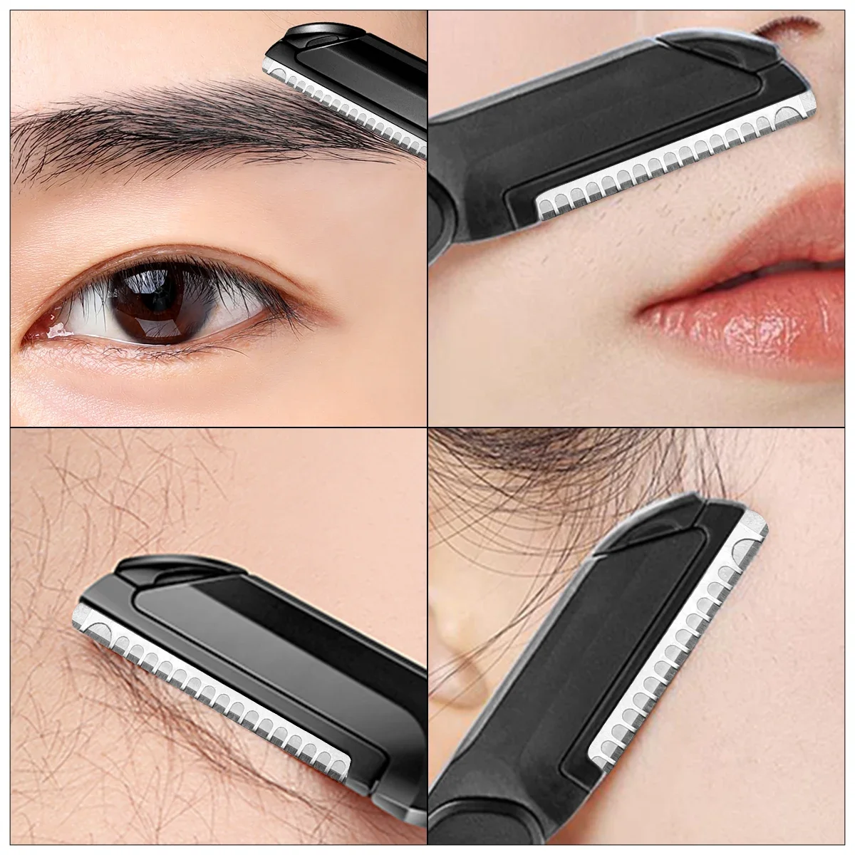 Foldable Eyebrow Trimmer +5 Replacement Blades Combination Set Can Be Used for Eyebrow Trimming and Shaving, Which Is Unisex - view 6