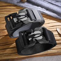 Genuine Tactical Belt Quick Release Magnetic Buckle Belt Soft Real Nylon Sports Accessories men and women belt