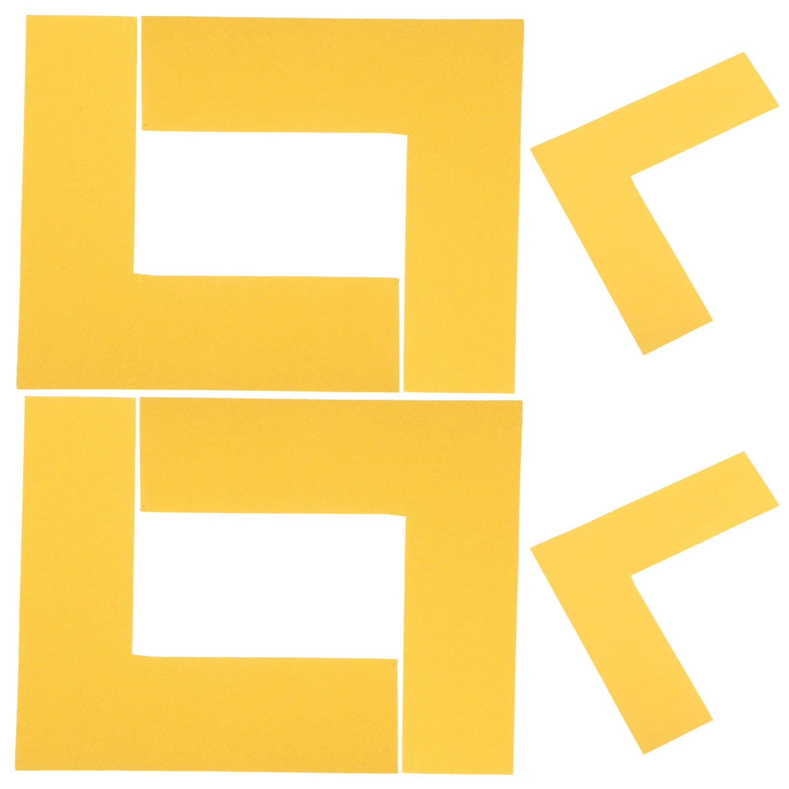 8 قطع من أقلام تحديد الأرضية على شكل حرف L لمكتب المستودعات، ملصق لاصق متين بزوايا مستديرة، تحديد واضح للمكتب #1