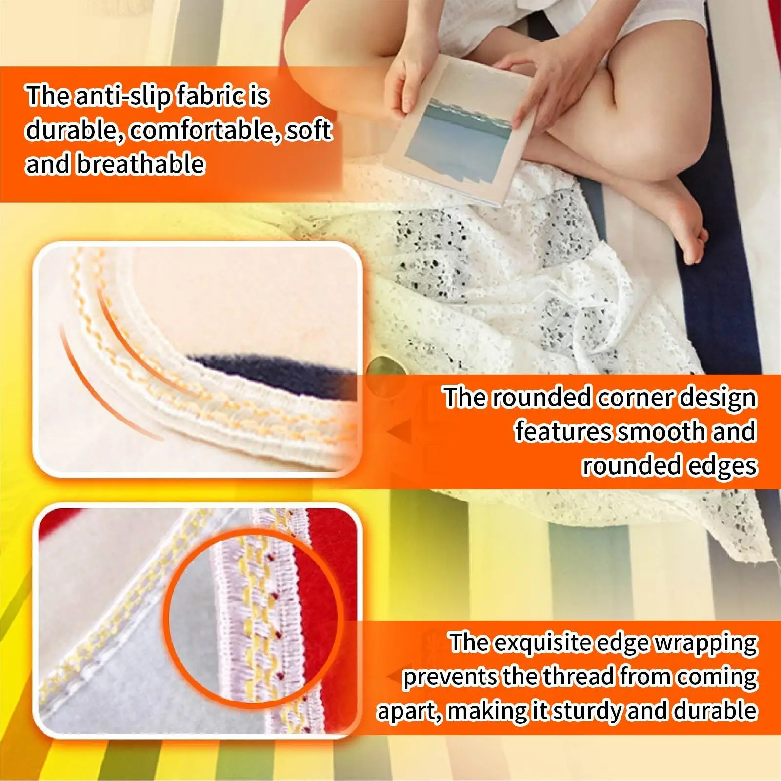 Electric Heated Blanket Striped Warm Overheat Protection Striped Heated Blanket Throw Warm For Couch Sofa Home Office Dorm