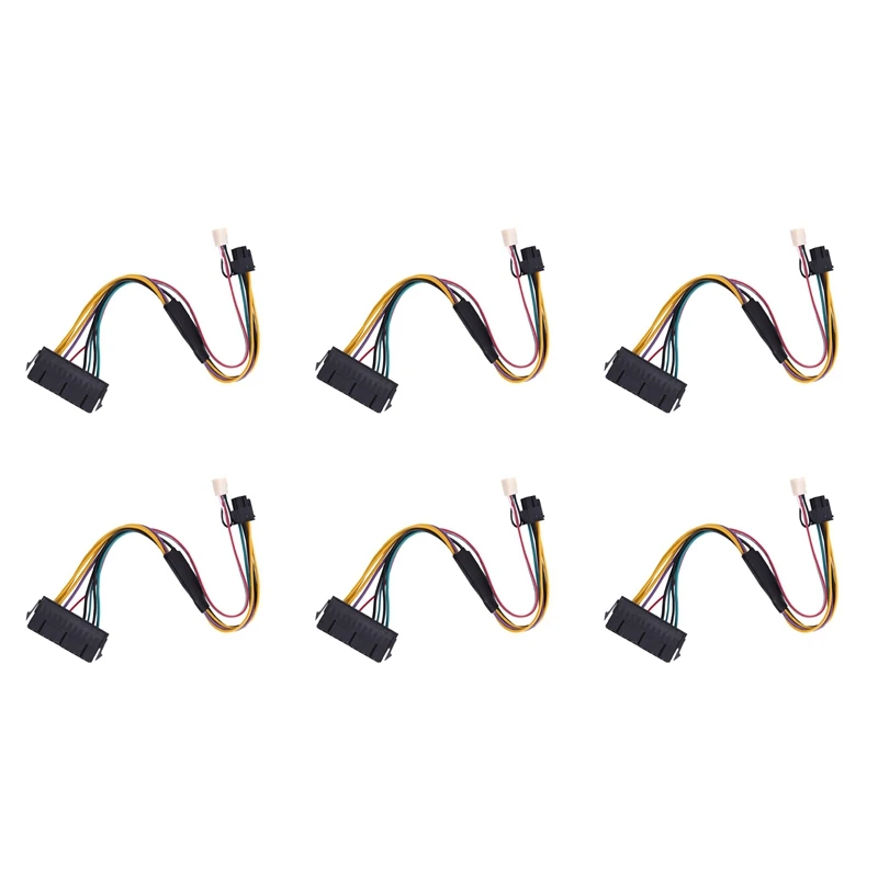 

6X ATX PSU Power Supply Cable Pcie 6 Pin To ATX 24 Pin Power Supply Cable 24P To 6P For HP 600 G1 600G1 800G1 Mainboard