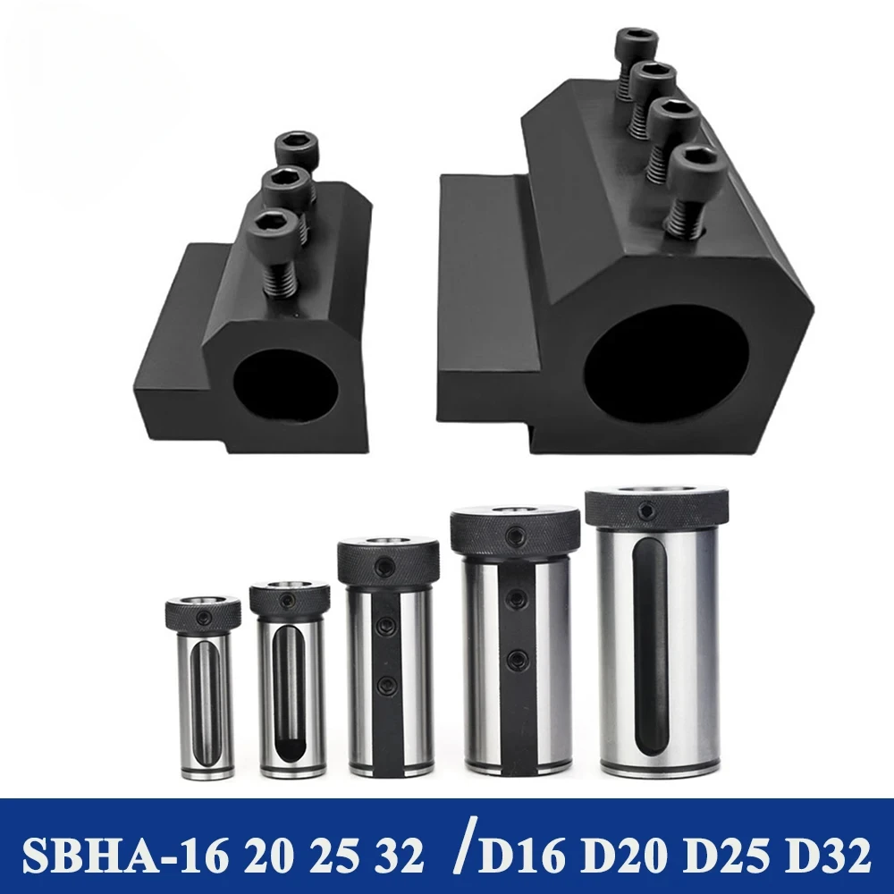 Mecânica Torno Guia Mangas Diâmetro Interno Ferramenta Auxiliar Sbha1616 Sbha16 20 25 32 D16 D20 D25 D32