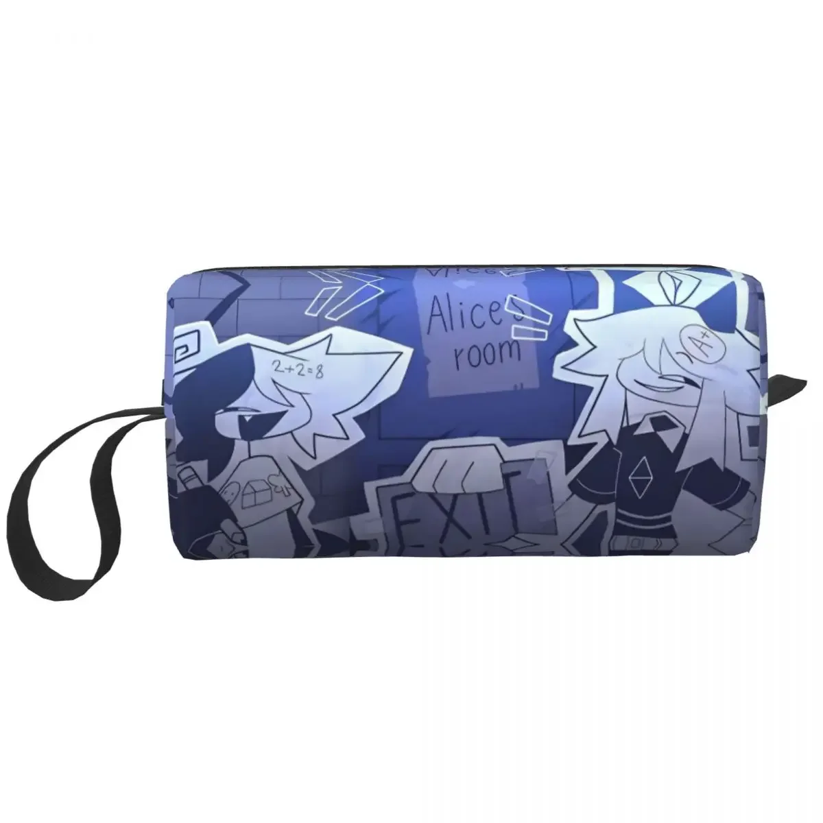 

Cartoon Anime Miss Circle Cosmetic Bag Women Makeup Bags Fundamental Paper Education Travel Daily Toiletry Bag Organizer Merch