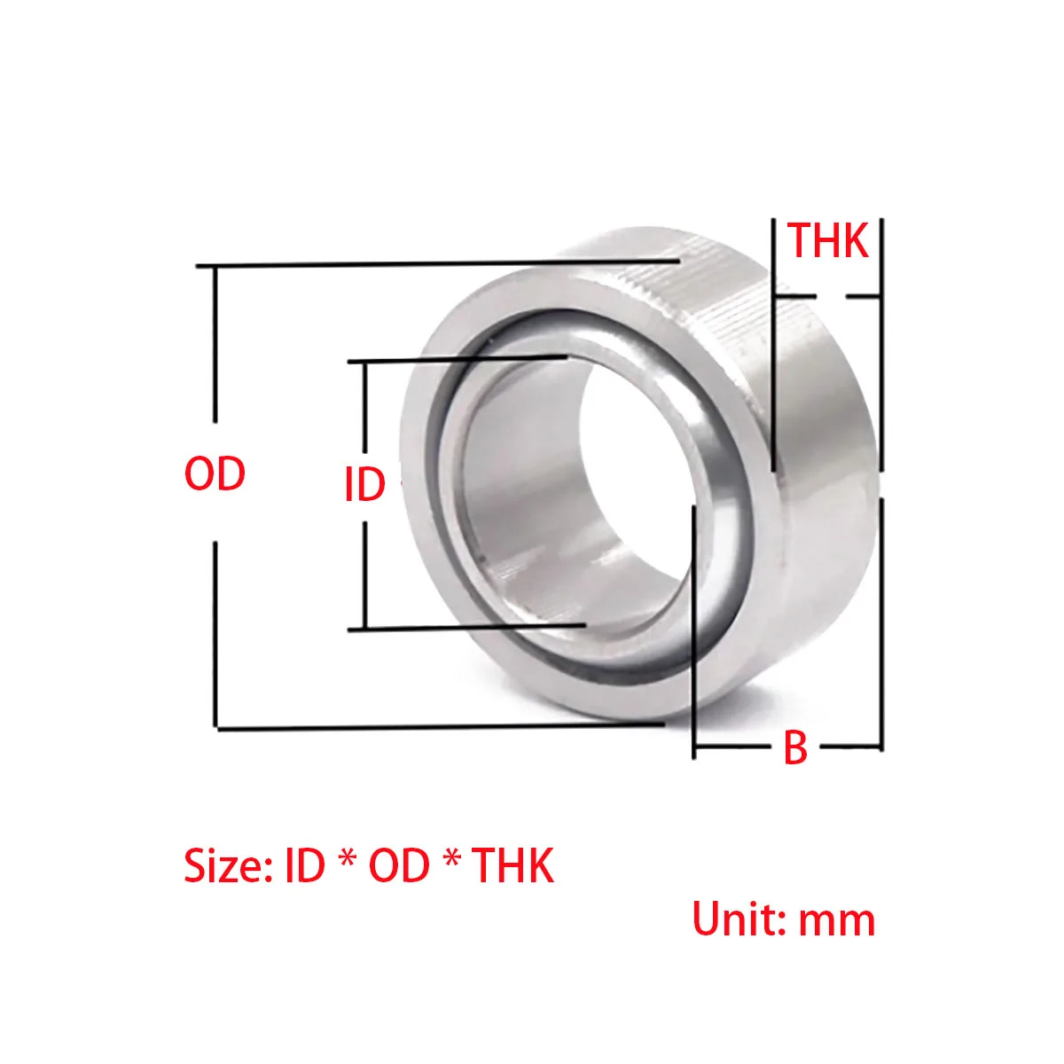 UC Self-lubricating Spherical Sliding Bearing Inner Diameter 4/5/6/8/10/2/1517/20mm