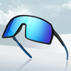 New Men's Polarized Sunglasses Men's Large Frame Joined Body Square Sun Glasses Outdoor Sports And Cycling Fashion Eyewear UV400