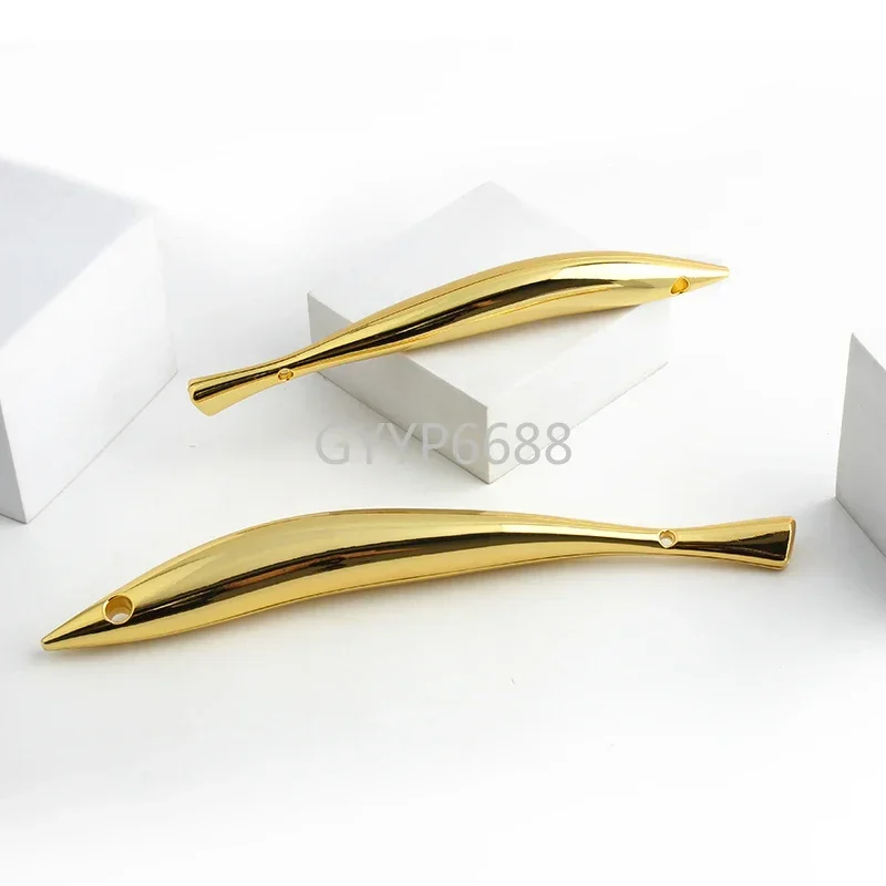 1/5/10PCS K Gold 21/27CM Fish Shape Metal Bag Handle Frame For Wristband Handbag Handles Purse Shoulder DIY Bags Accessories