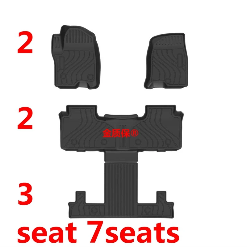 Use for 2025 Cadillac Escalade Car Carpet Cadillac Escalade Car Floor Mat Full Set Trim to Fit for Escalade Waterproof Floor Mat