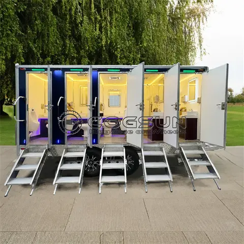 Best-Selling Mobile Restroom Trailer Luxury Toilet Trailer Portable Bathroom Trailer for Outdoor Celebrations