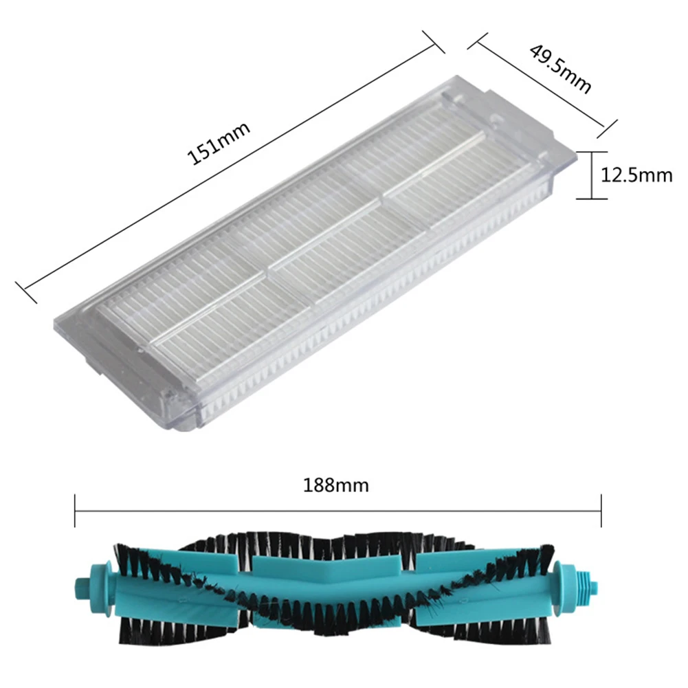 1 Pc odkurzacz Robot szczotka 2 Pc filtry 4 Pc szczotki boczne dla Cecotec dla Conga 11090 filtr do odkurzacza