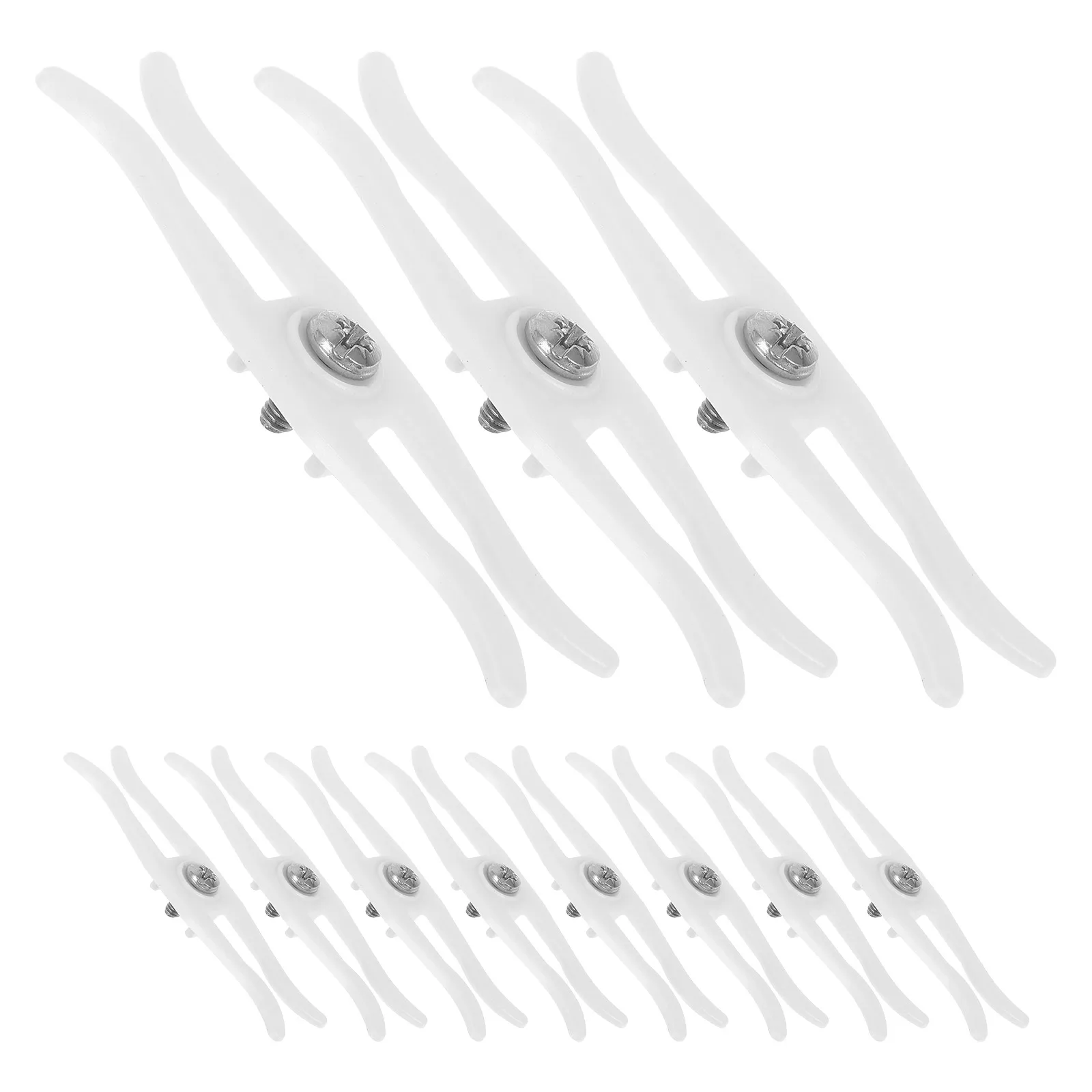 

20pcs Curtain Device Brackets Clips Rail End Stop Light Blocking Curtains Closer Rod Ends Anti Rebound Design Easy Installation