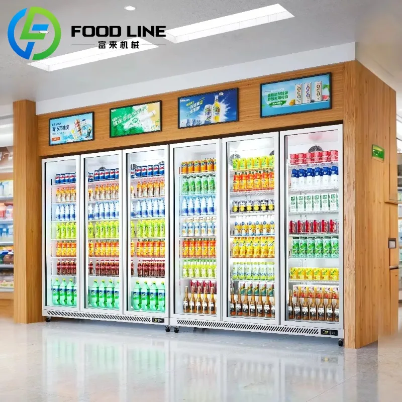 Best Seller Upright Inverter Refrigerator Drinks Beverage Display Freezer 1 Door Fridge for Convenience Stores