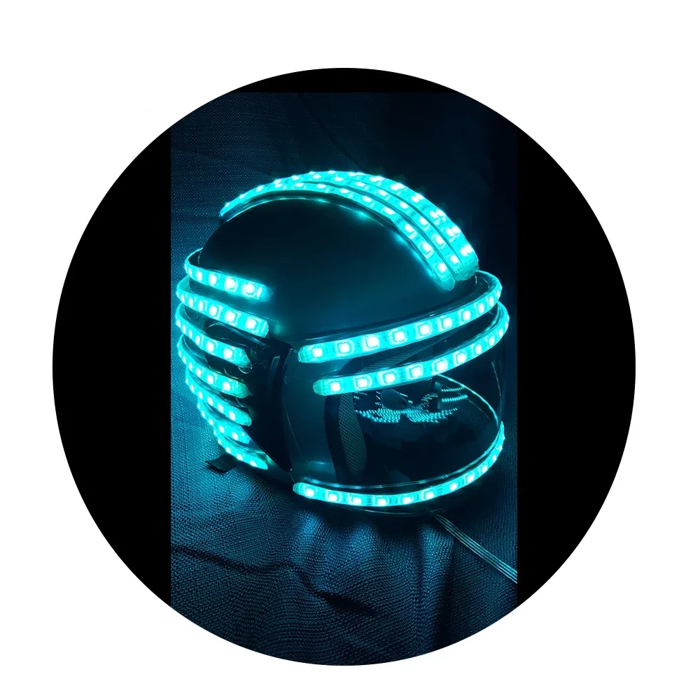 

Hot sales custom Full Color LED Helmet, LED safety motorbike helmet for show