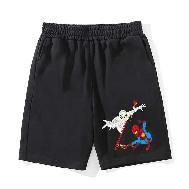 Marvel Spider-Man pantalones cortos conjuntos verano 2025 nuevos pantalones periféricos bidimensionales pantalones medianos