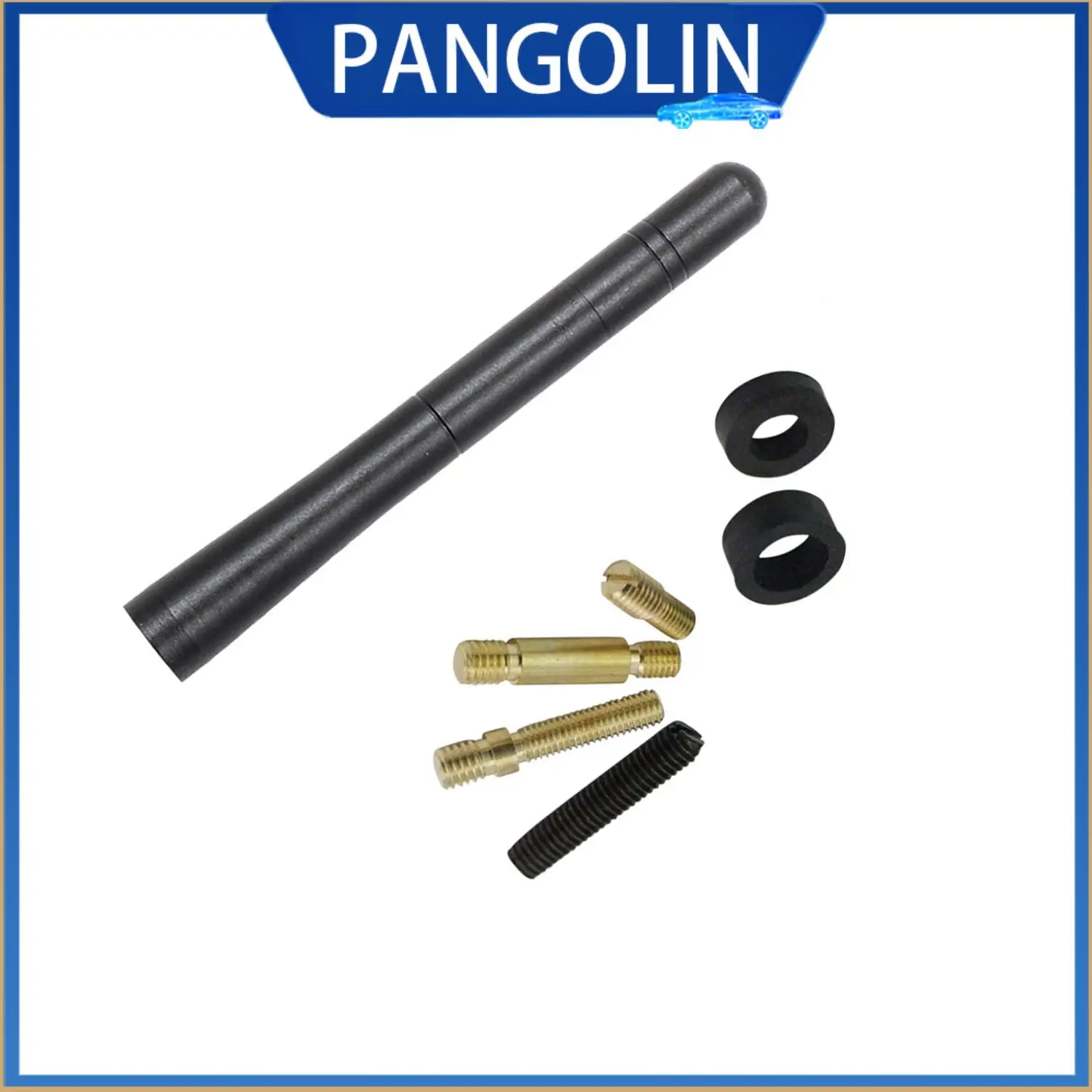 

PANGOLIN 47 Inch Universal Short Car Antenna Mast Carbon Fiber Style for Lexus RX300 4Runner LS430 Jeep Liberty Sienna Chevy