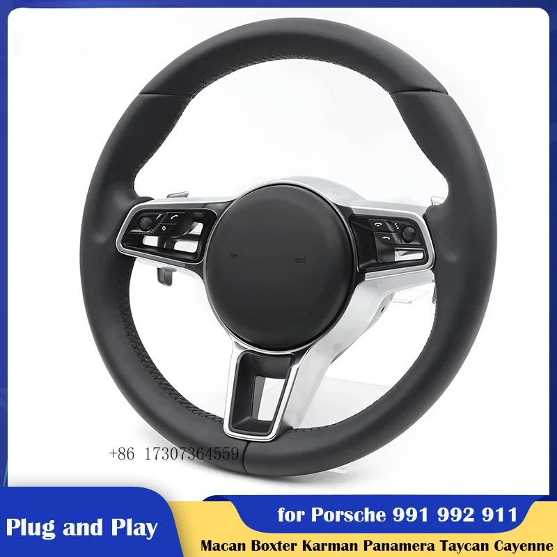 

Высокопроизводительный руль в сборе для Porsche Macan, Panamera, Taycan, Cayenne, Cayman, 718, 991, 992, 911, Boxster, Carrera