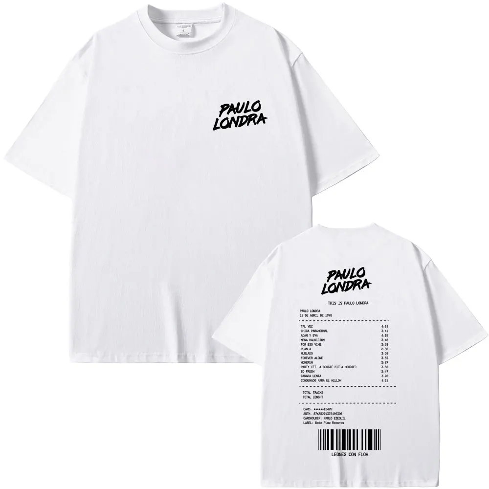مغني الراب باولو لوندرا هومرون الجرافيك تي شيرت الصيف الرجال النساء الهيب هوب الشارع Crewneck تي شيرت الذكور عادية القطن تي شيرت تقليدي