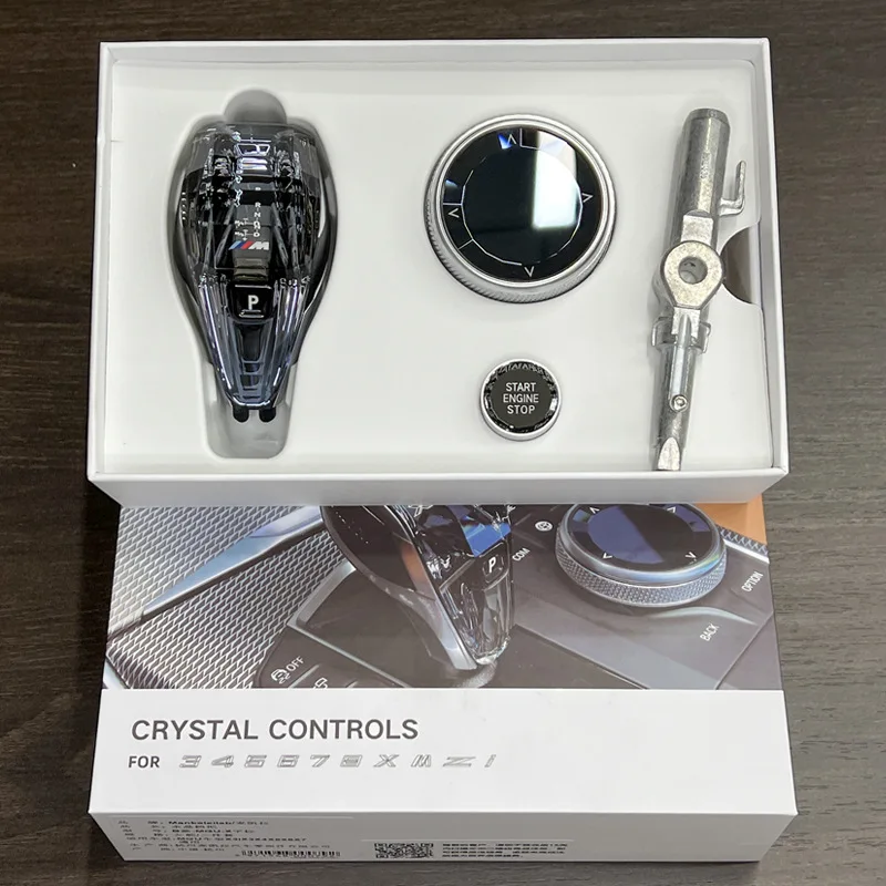 For   Crystal Gear Shift Knob for 3 Series 5 Series X5 G38 G30 F10 F30 F15 F02 Cars Modifying Gear Lever