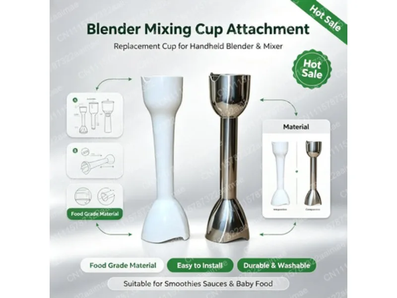 Handheld Blender Replacement Mixing Knife Head Accessories for Cooking Stick