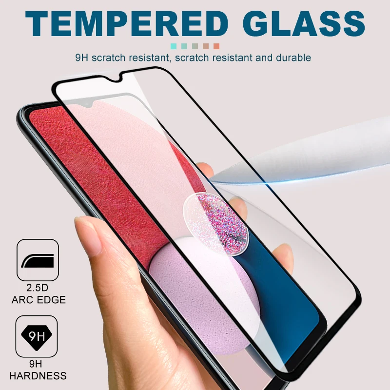 Vidrio templado para Samsung Galaxy A11, A12, A13, A14, A15, M11, M12, M13, M14, 4G, 5G, Protector de pantalla, cubierta completa, película de vidrio transparente