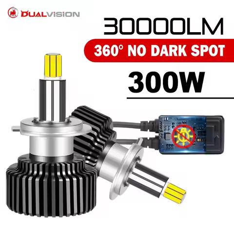 30000LM H7 LED Headlight 360&deg; Degree CSP LED 6000K 8000K 300W High Low Beam 9012 HIR2 H1 H11 H4 HB3 HB4 H8 H9 9005 9006
