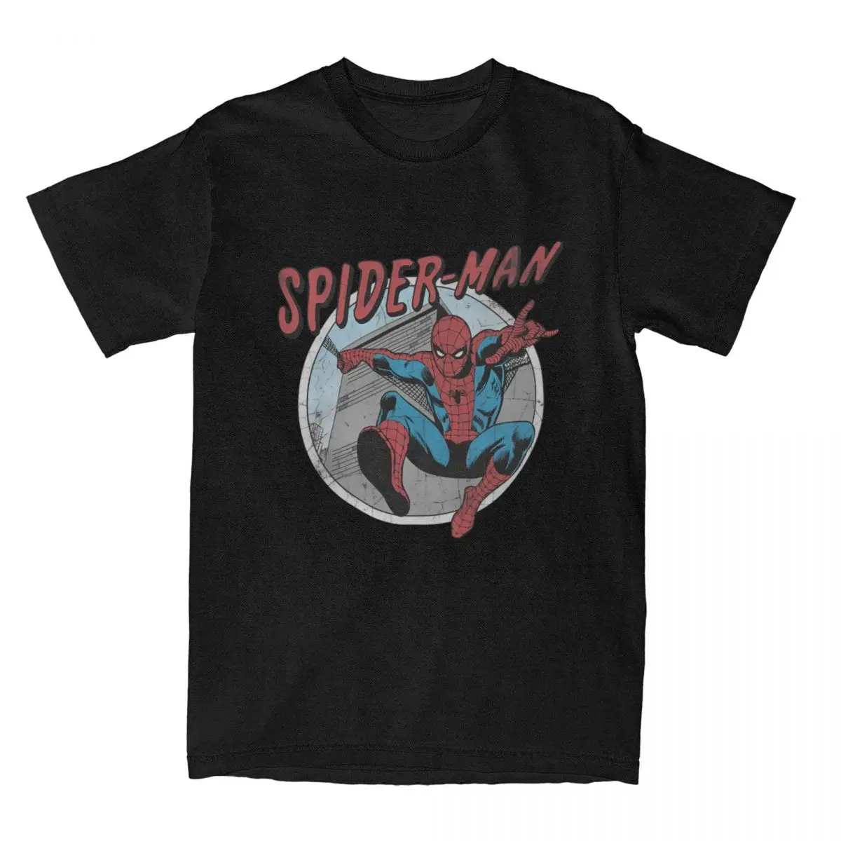

Spider-Man Movie Comic Spiderman T Shirt Men Y2K Basic Cotton T Shirts Summer O Neck Harajuku Tees Wholesale Oversize Clothes
