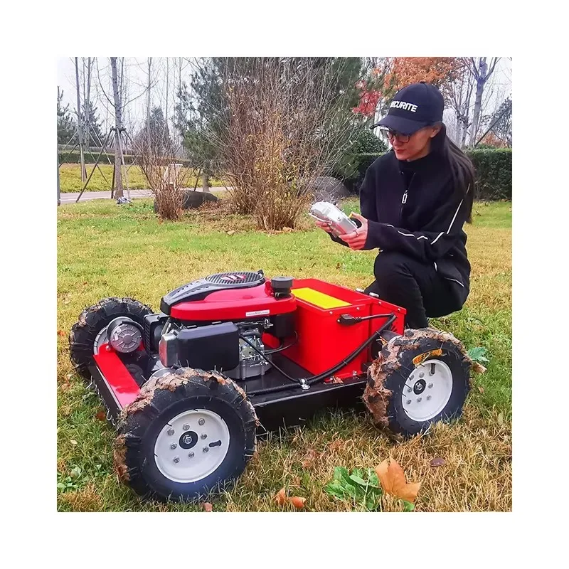 Factory Sales Flail  Reel Atv Blade Smart Rotary Remote Control Wheeled Lawn Mower Slope Garden
