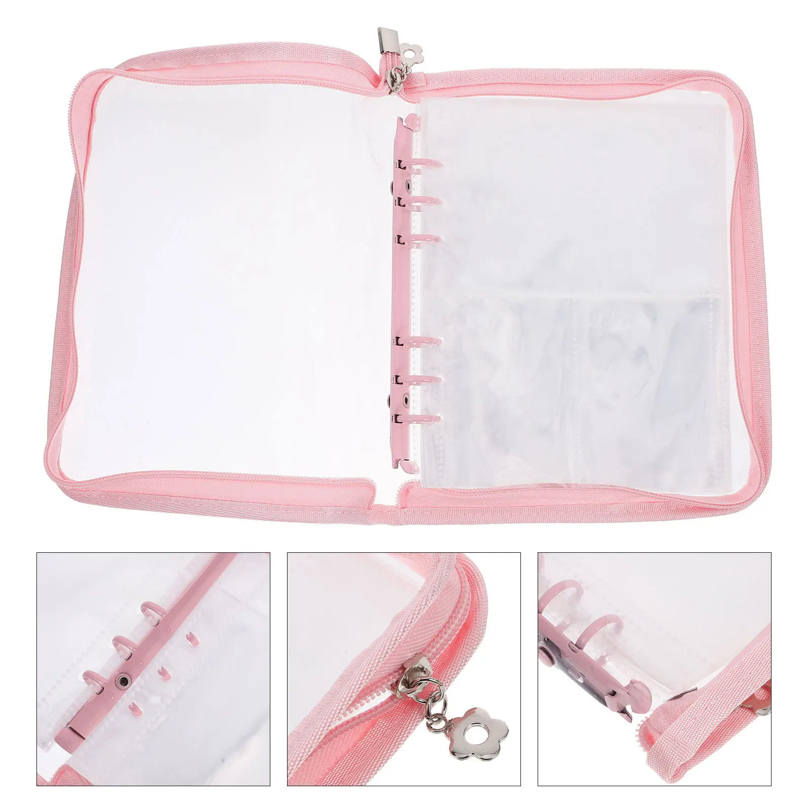 

1Set Travel Jewelry Organizer Multifunctional Jewelry Storage Book Compact Earring Necklace Bracelet Organizer PVC Material