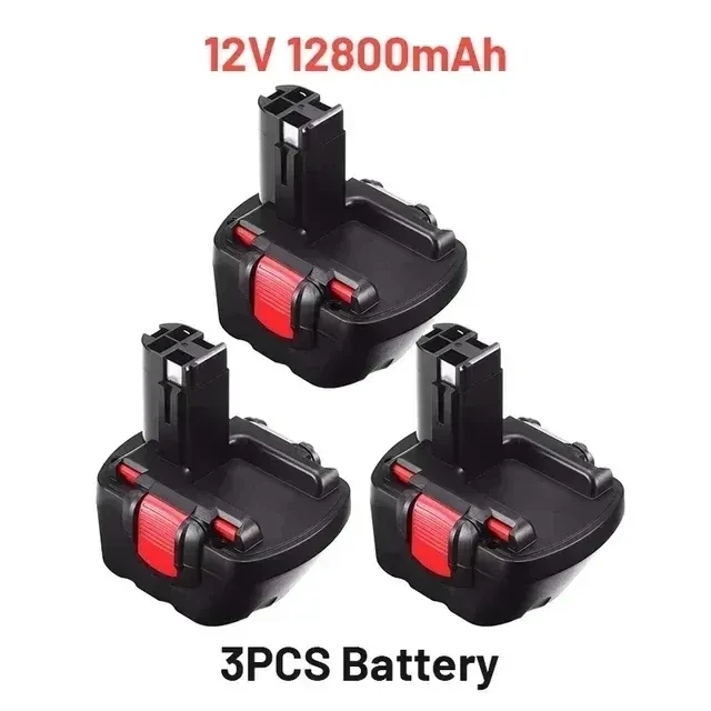 Batería recargable para Bosch, pila de 12 V, 12800mAh, PSR, 12 V, 12,8 Ah, AHS, GSB, GSR, 12 VE-2, BAT043, BAT045, BAT046, BAT049, BAT120, BAT139, nueva