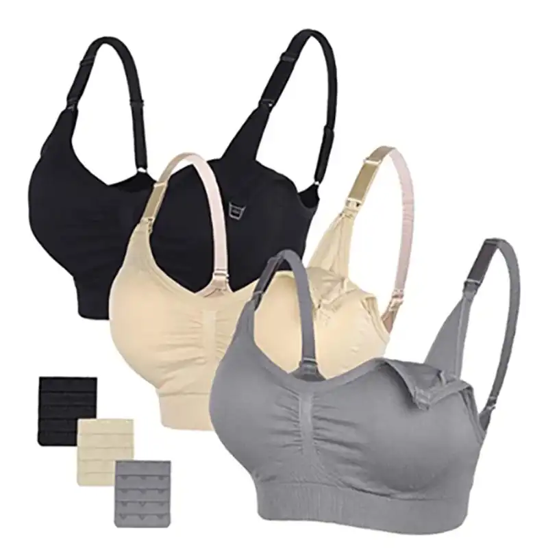 Breathable nursing maternity bra in large size