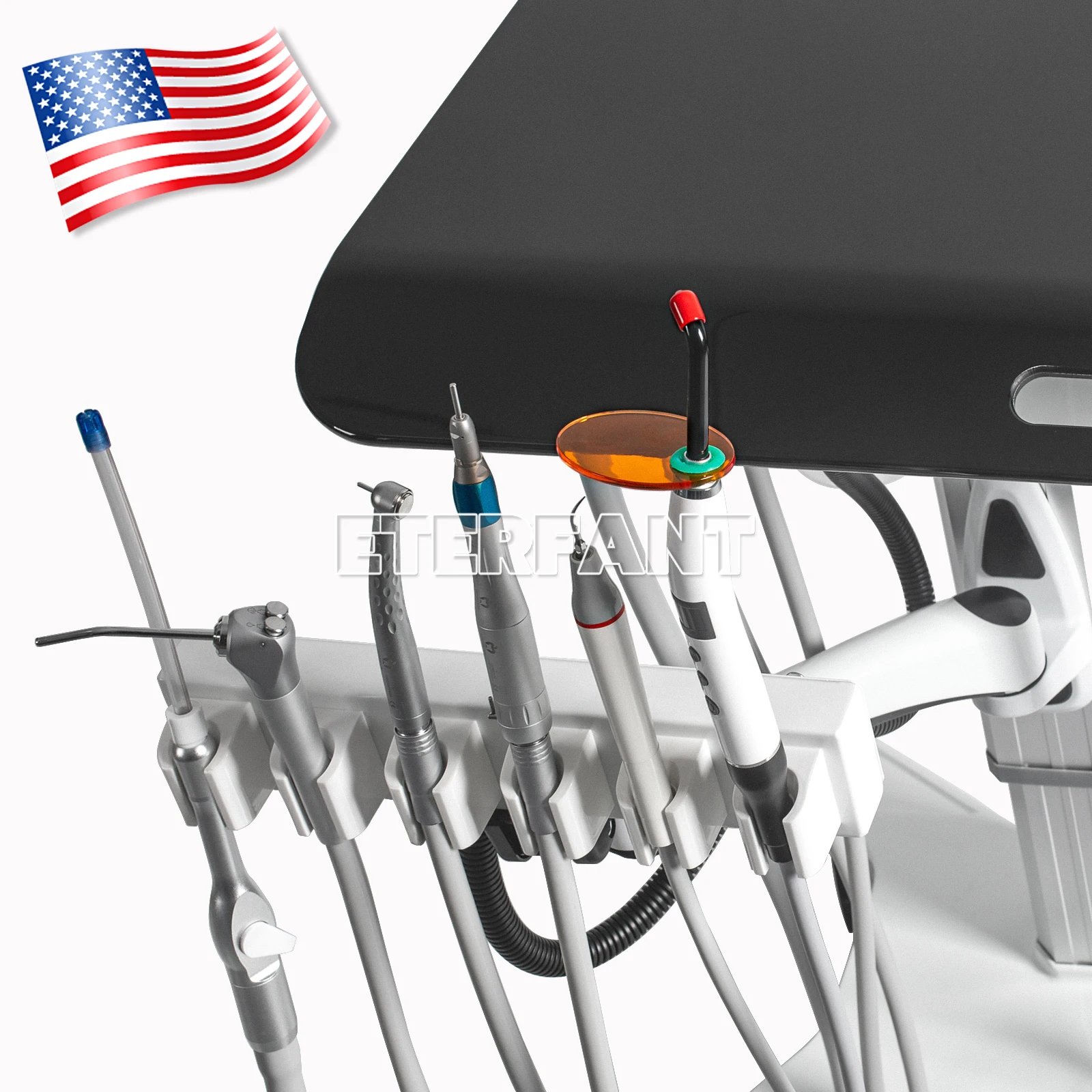 Adjustable Dental Mobile Delivery Cart Treatment Unit System 4H GU-P302S/Suction Unit System Negative Pressure Pump GS-M300