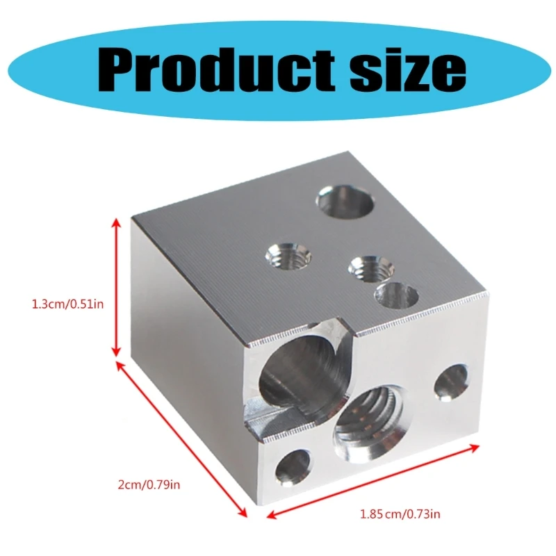 Bloc chauffant en métal pour imprimante 3D, polyvalent, extrémité chaude, pour bloc Hotend d'imprimante SV07, adapté à les