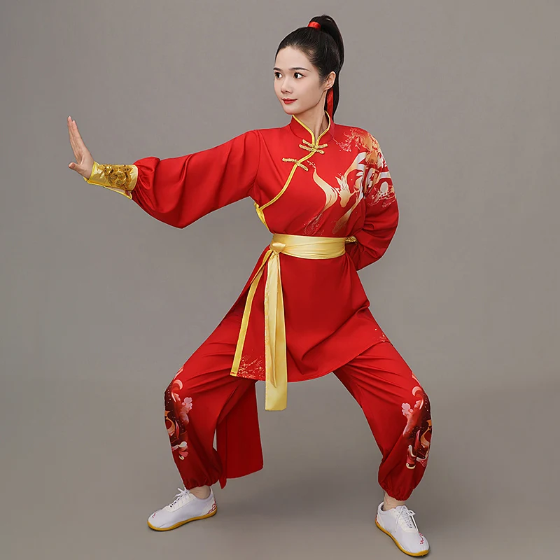 Chinese Style Martial Arts Performance Costume – Yangko Dance, Dragon & Lion Dance, Drum Performance, Tai Chi Sword Show,
