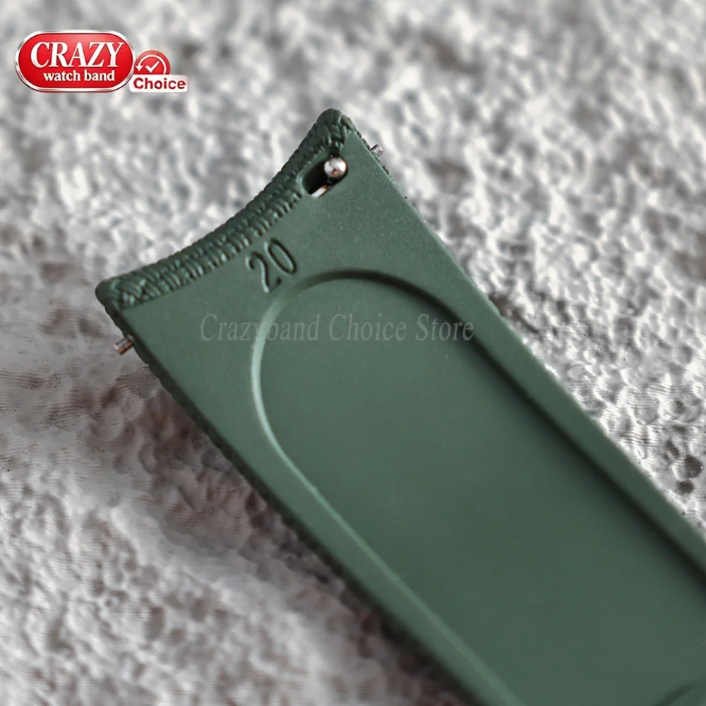 FKM Gummi-Uhrenarmband 20mm 21mm 22mm Universelles Bogenendband für Seiko für Rolex Armband Schnellverschluss Sport Wasserdichtes Armband – Detail 4