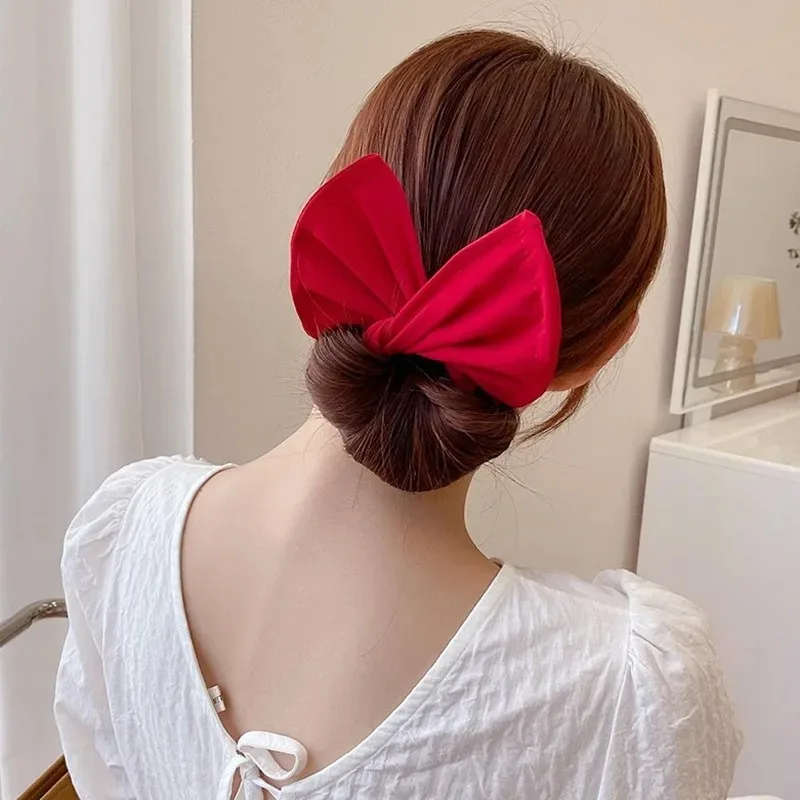 Women Hair Styling Headbands Braid Hair Twists French Bun Maker DIY Ponytail Holder Leopard Print Hair Styling Accessories Girls