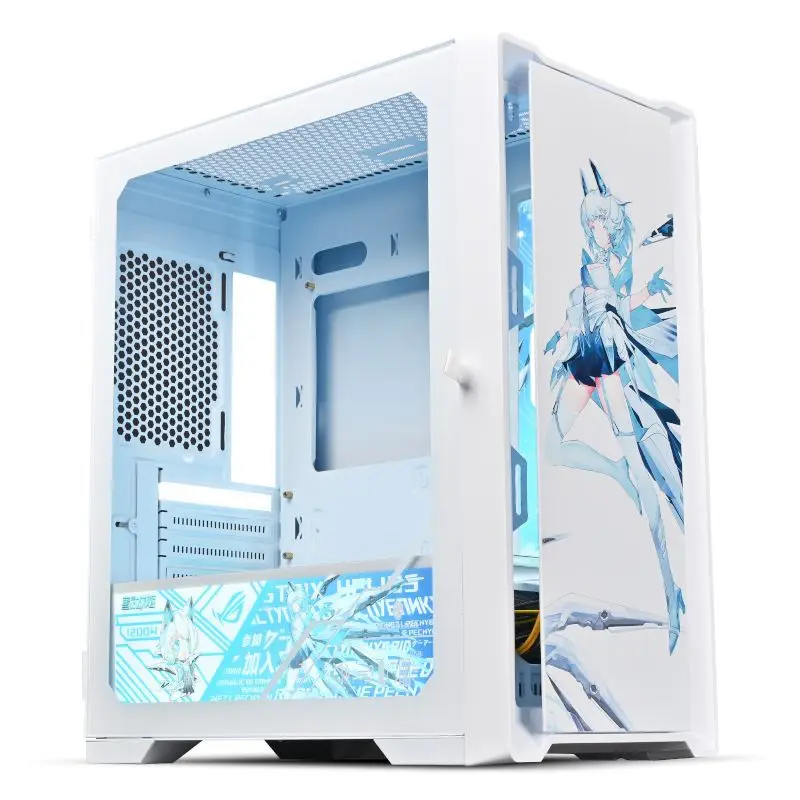 Dust-free Player Computer Case 30 Series Long Graphics Card Side Through M-ATX Motherboard 240 Water-cooled Desktop Case