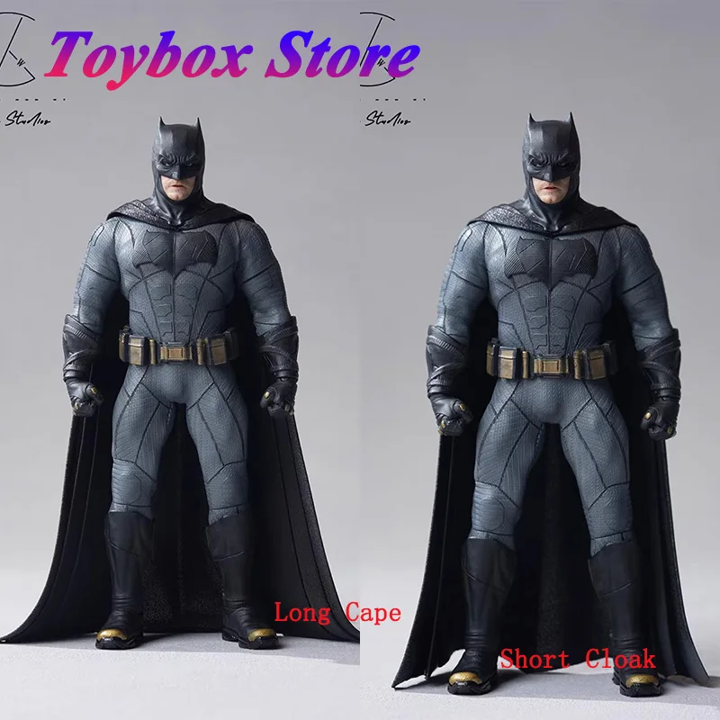 

KELLY STUDIO KS-008 1/12 Batman Figure Black Pleated Long Cape Short Cloak Toys Clothes Accessory For 6" MEZCO JL BVS Soldier