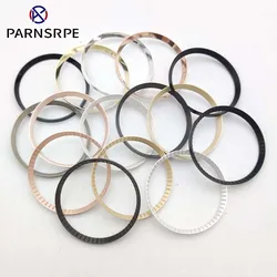 30.5 mm metal inner ring for 007 cases, watch chapter ring fitting, 15 styles