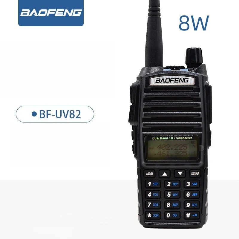 

BAOFENG Baofeng BF-UV82 8W High-power Wireless Walkie-talkie Dual-segment Dual Display