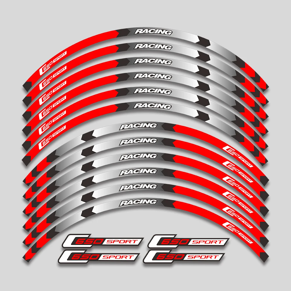 Светоотражающие аксессуары для мотоциклов, наклейка на колесо внутри ступицы, наклейки на обод, полосатая лента для BMW c650 sport C650 SPORT C650